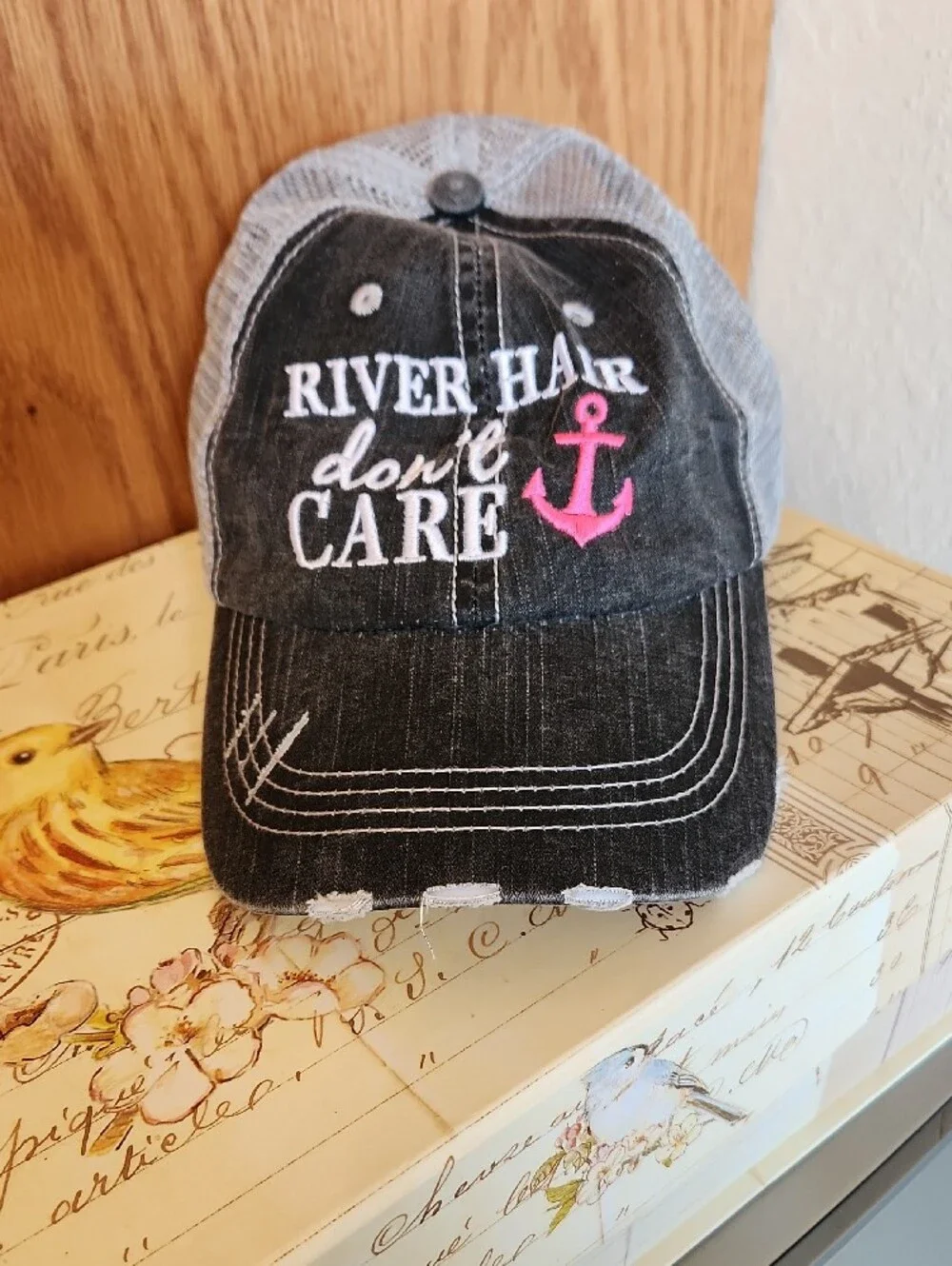 Katydid Beige & Tan Mesh Trucker Hat